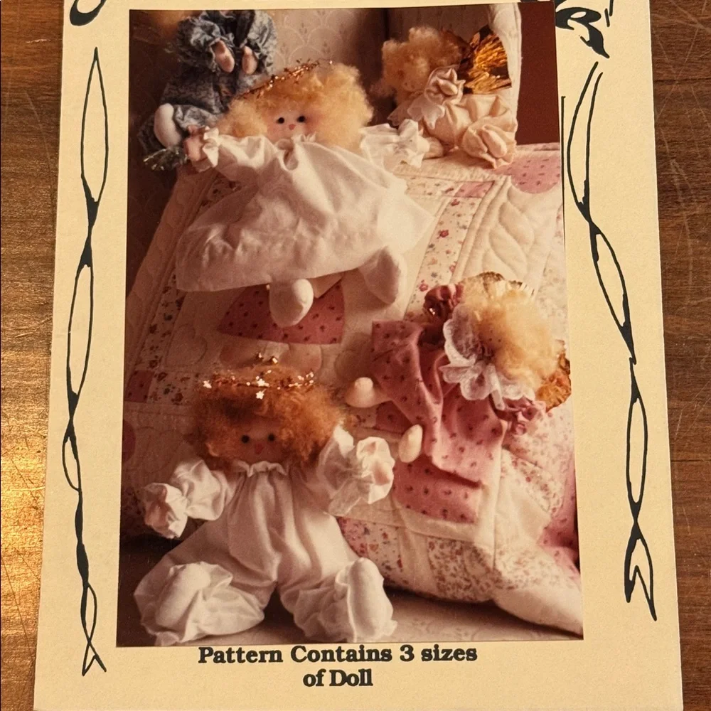 NEW Peddlers of Danville Craft Pattern 3 Sizes Flutter Baby Dolls Small Med L